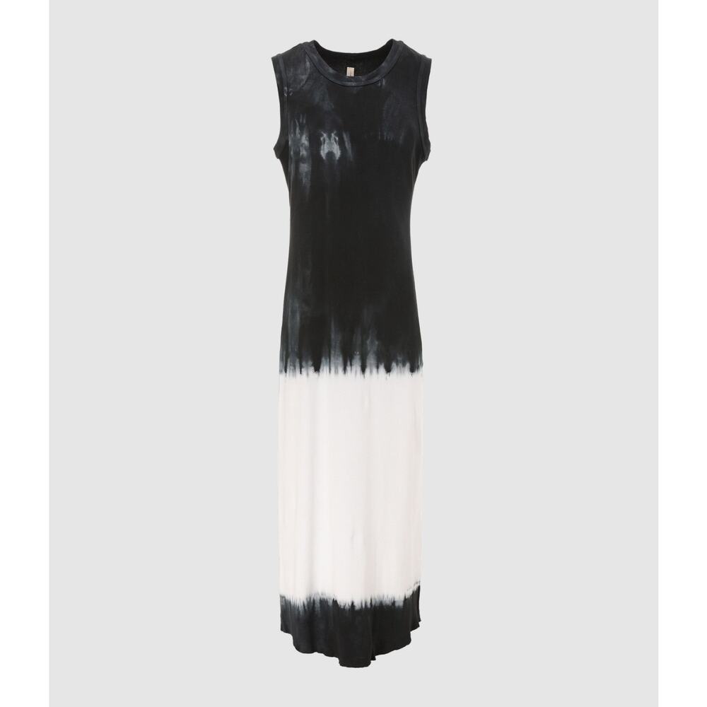RAQUEL ALLEGRA Jersey Rib Column Tie-Dye Maxi Midi Tank Dress SSENSE 0 XS $325